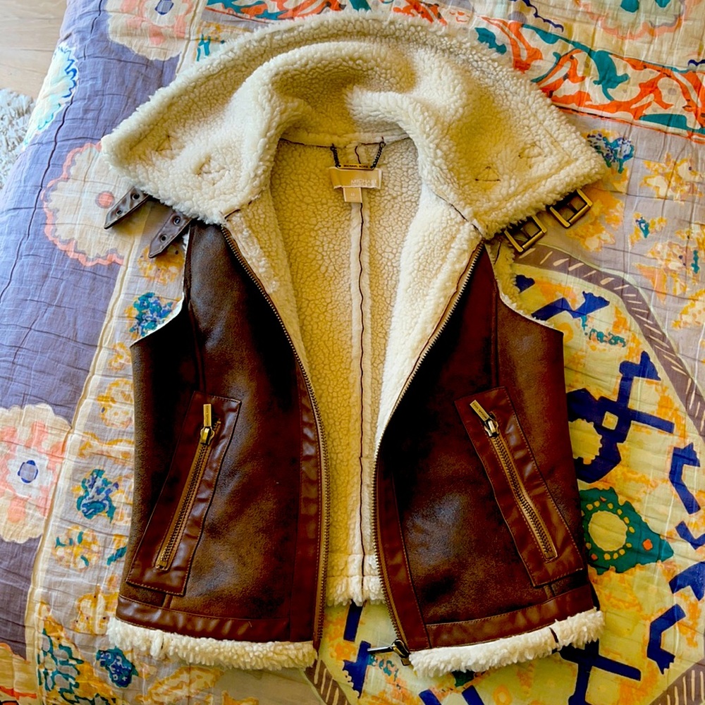 Michael Kors shearling vest